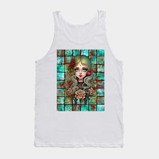 Copper Patina Boho Gothic Girl 8 Tank Top